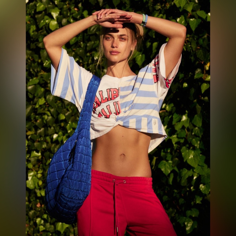 Free People Call Time graphic Printed Tee